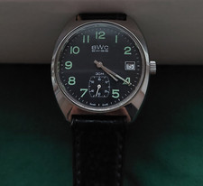 Armbanduhr BWC Swiss Handaufzug Unisex 843-3060-7- Edelstahl kleine Sekunde 