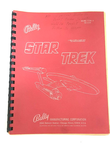 Bally star trek - bally, pinball