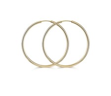 Hoop earrings 30mm 333 gold