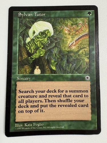 Mtg sylvan tutor - sylvan, englisch