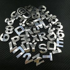 40 x Auto 3D Chrom Buchstaben