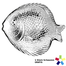 Fischteller Glas Fischplatte