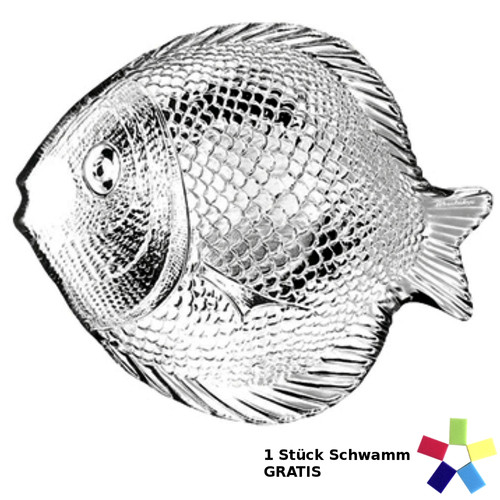 Fischteller glas fischplatte - fischteller,