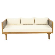 3 SEATER DAYBED WITH RATTAN