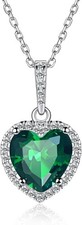 Silber halskette mit zirkonia - silber,