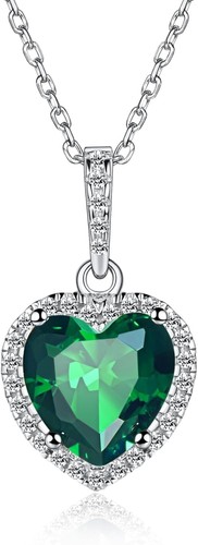 Silber halskette mit zirkonia - halskette,