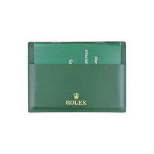 Rolex Kartenetui Kartenhalter mit Booklet Grün cardholder service mondial green