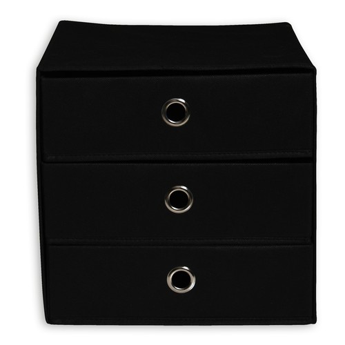 Faltbox schwarz 3 - -,
