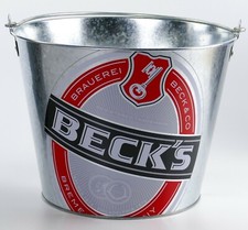 Becks Bier Eiseimer silber