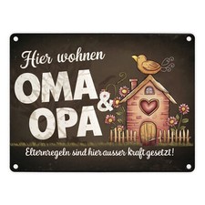 Hier wohnen Oma und Opa