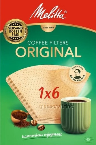 Melitta filtertüten 1x6 - filtertüten,
