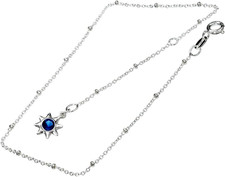 Vinani Fußkettchen Blauer