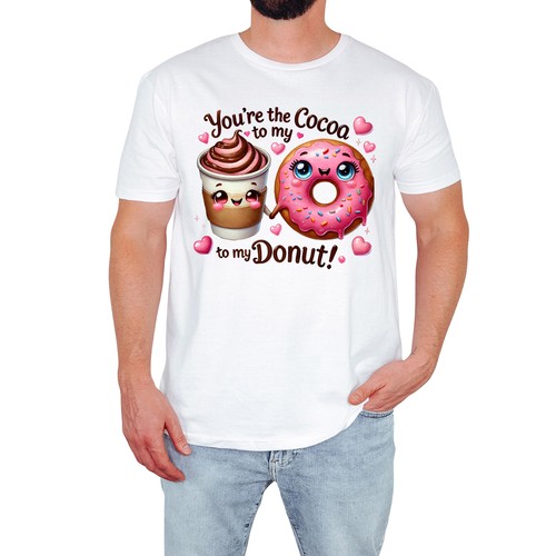 Süßes kakao und donut - süßes,
