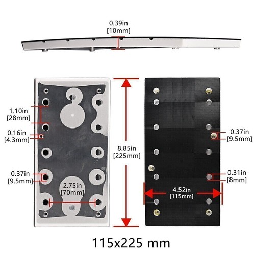 Schleifschuh 115 225mm für - x,