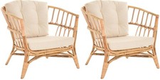 2er set korbsessel - set, mediterran