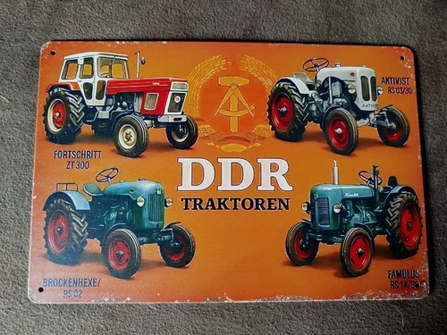 Blechschild traktor traktoren - blechschild,