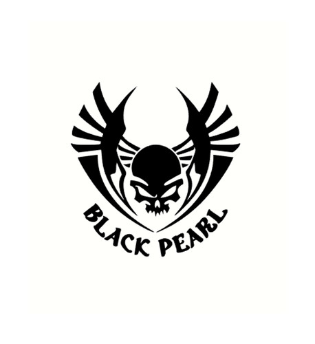 Black pearl skull - black,