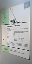 Altes Datenblatt, Verkaufsprospekt Fußbrettspritze POMOSA S 151 DDR LPG