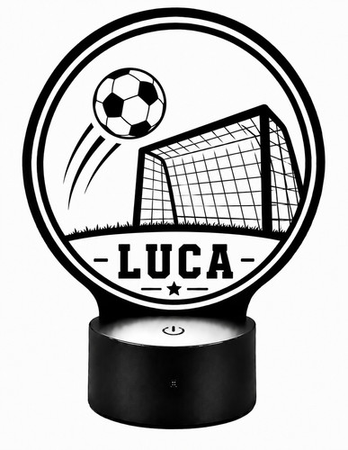 Fußball led lampe mit namen - led,