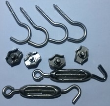 Halogen 12V Seilsystem Spann und Montageset Seilspanner