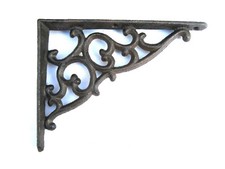 Regal Winkel Gußeisen Eisen Wandwinkel Regalwinkel Regalträger braun 18 x 13 cm