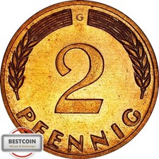 J381  2 Pfennig BRD von 1969 G