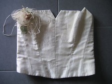 Festkleid, Hochzeit, Gr. 36/38, creme, Corsage, Rock, nude