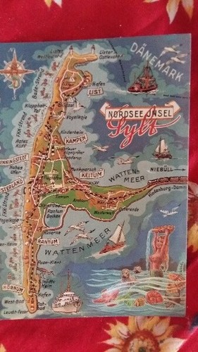 Ansichtskarte nordseeinsel - ak,, ansichtskarte,nordseeinsel