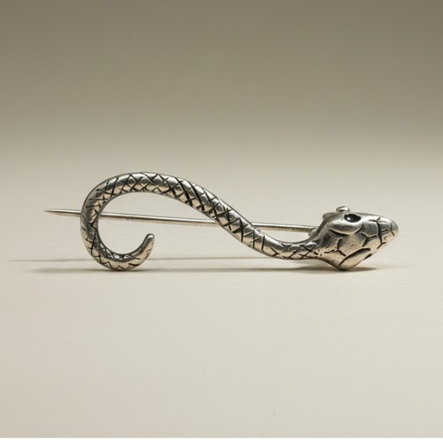 Brosche schlange sterling - brosche,