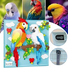 1700Teile Papagei Wandkunst Bausteine Papagei 3D   Wandgemälde Klemmbausteine