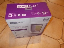  SureFlap Katzenklappe, Mikrochip Haustierklappe - Weiß als Defekt Gebraucht.