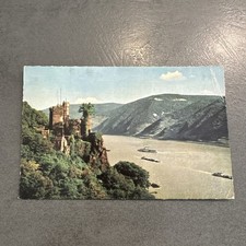 Alte Postkarte Burg Rheinstein am Rhein 1962 - 70