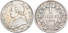 Vatikan Lira 1866 Pius IX., 1846-1878 Silber 5g   Original Münze #GAP298