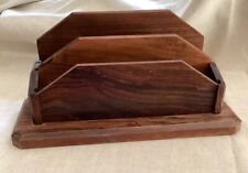 Briefhalter aus Palisander alt Vintage Schreibtisch