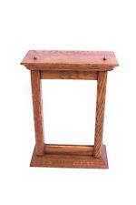 Schlüsselkasten Spiegeltür Vollholz Eiche Wandschränkchen Schrank 27x19,5x9 cm