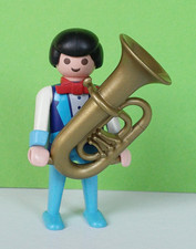 Playmobil Sammlung Figur aus Set 3723 Zirkus Romani Kapelle Musiker Tuba #4469