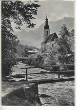 AK Berchtesgadener Land, Ramsau, Kirche, s/w 1958