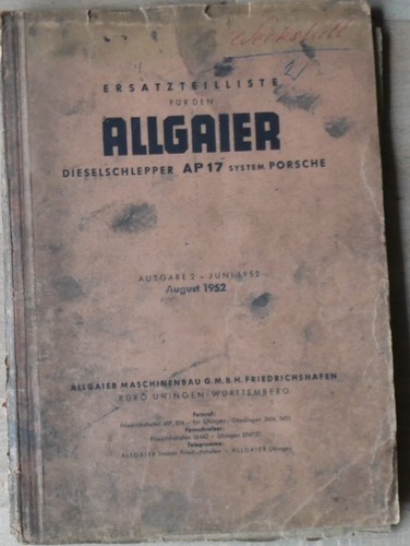 Allgaier schlepper 17 - schlepper,
