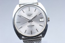 [Exc+5] Longines Admiral Five Star Automatik 34mm Silver Dial Date Herrenuhr