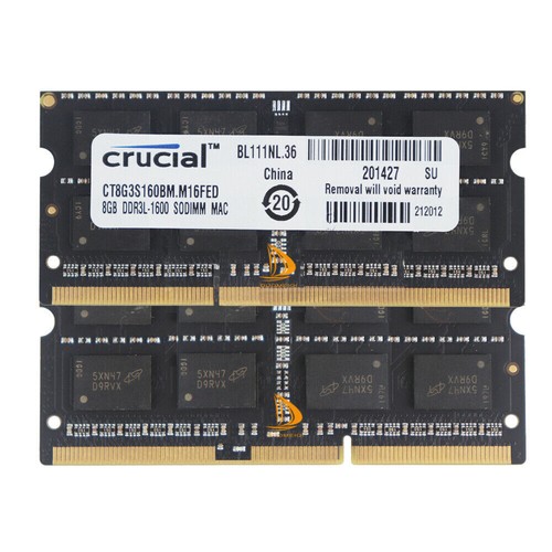 Crucial 2x8gb 2rx8 pc3l - 2x8gb, pc3l-12800s