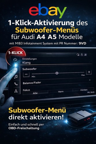 Click mib3 subwoofer - mib3, menü