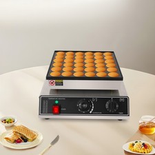 Mini 36 Löcher Elektro Dutch Pancakes Maker Anti-Haft Poffertjes Baker Maschine