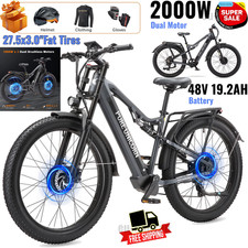 27.5 Zoll Elektrofahrrad Mountain City eBike 48V 19.2AH Pedelec 2000W Dual Motor