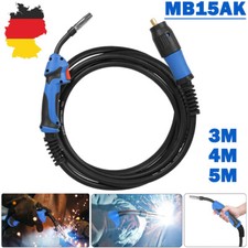 Schlauchpaket MB15 3/4/5m MIG/MAG Brenner Schutzgas Schweißen Zentralanschluss