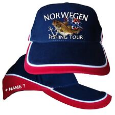 Norwegenangeln Norwegen Angeln Angler Kappe Basecap Angelreisen Anglerhut Hut 44