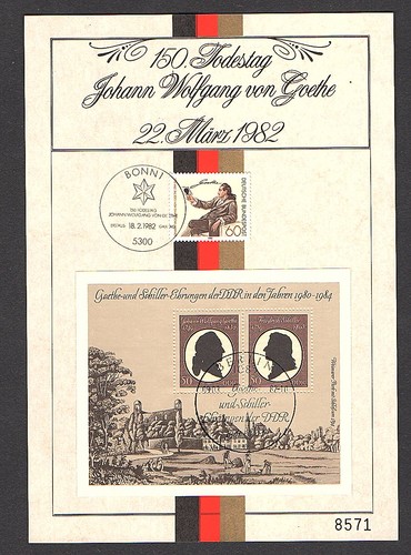 Ddr brd gedenkblatt 150 - -,