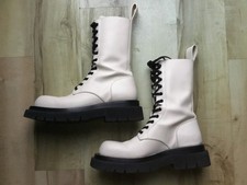 Bottega Veneta LUG Bikerboots 41 unisex  KalbsLeder offwhite leather Box 41 used