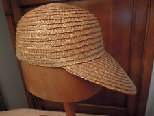 Stroh Cap Baseball Größe 58 Herren Damen unisex Strohhut mit kleiner Macke