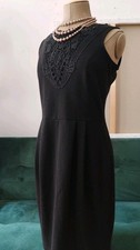 Schwarze Damen Kleid Charles