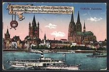 AK Köln, Panorama, Dom, Groß